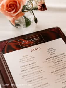 Bella Italia Pasta menu photo